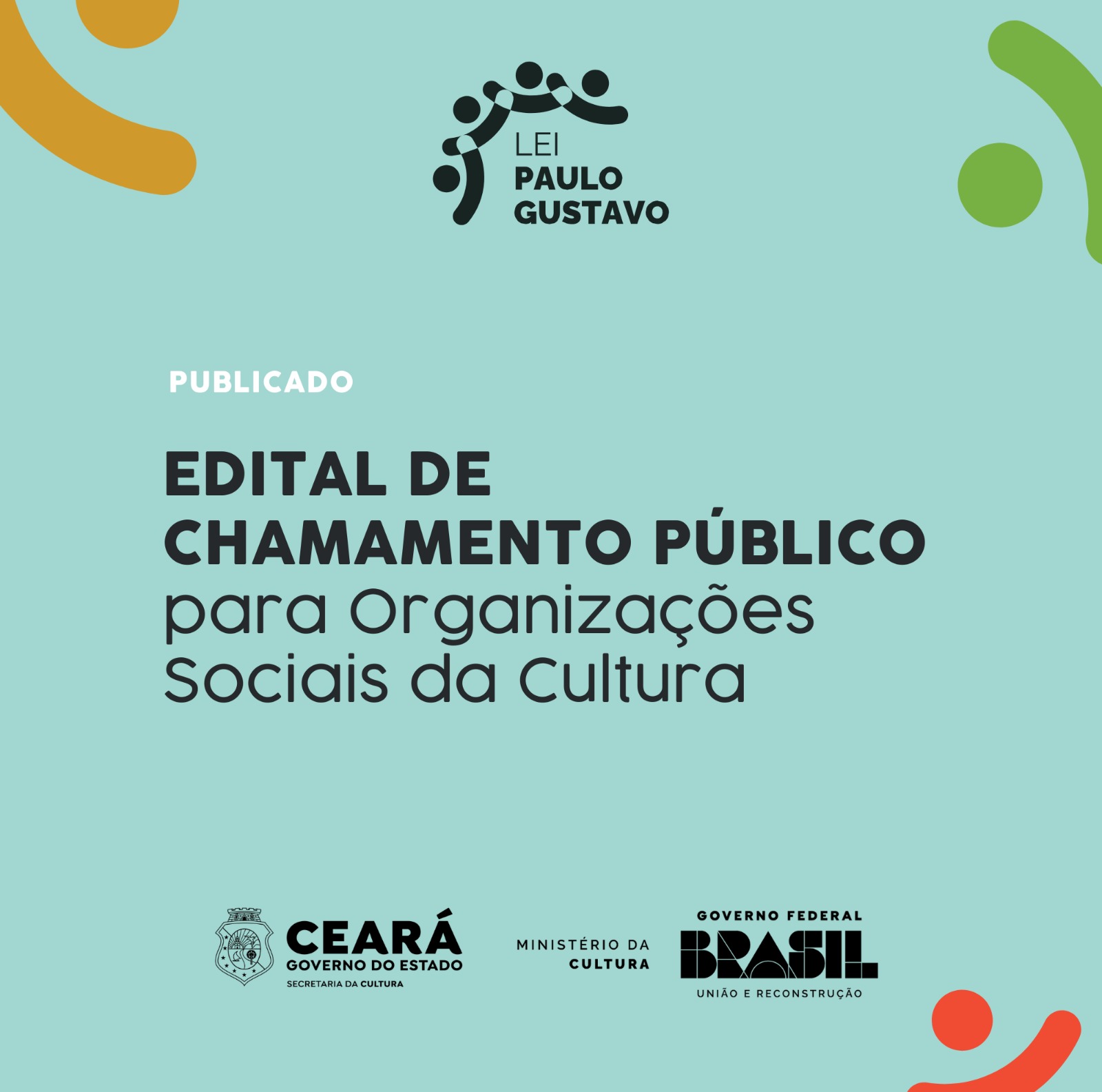 Secult publica edital de Chamamento Público para Organizações Sociais da Cultura