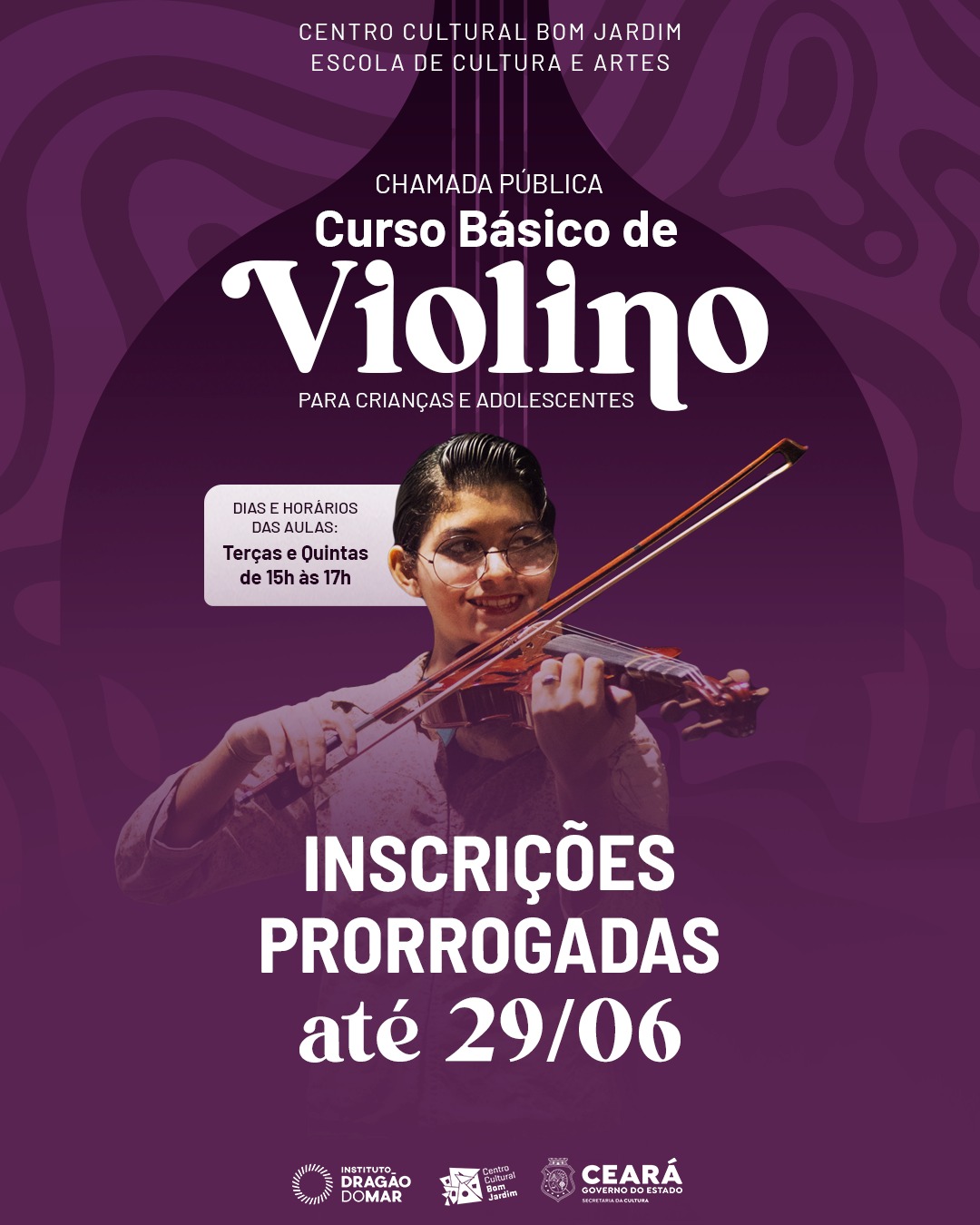 Oportunidades formativas com inscrições abertas na Escola de Cultura e Artes do CCBJ