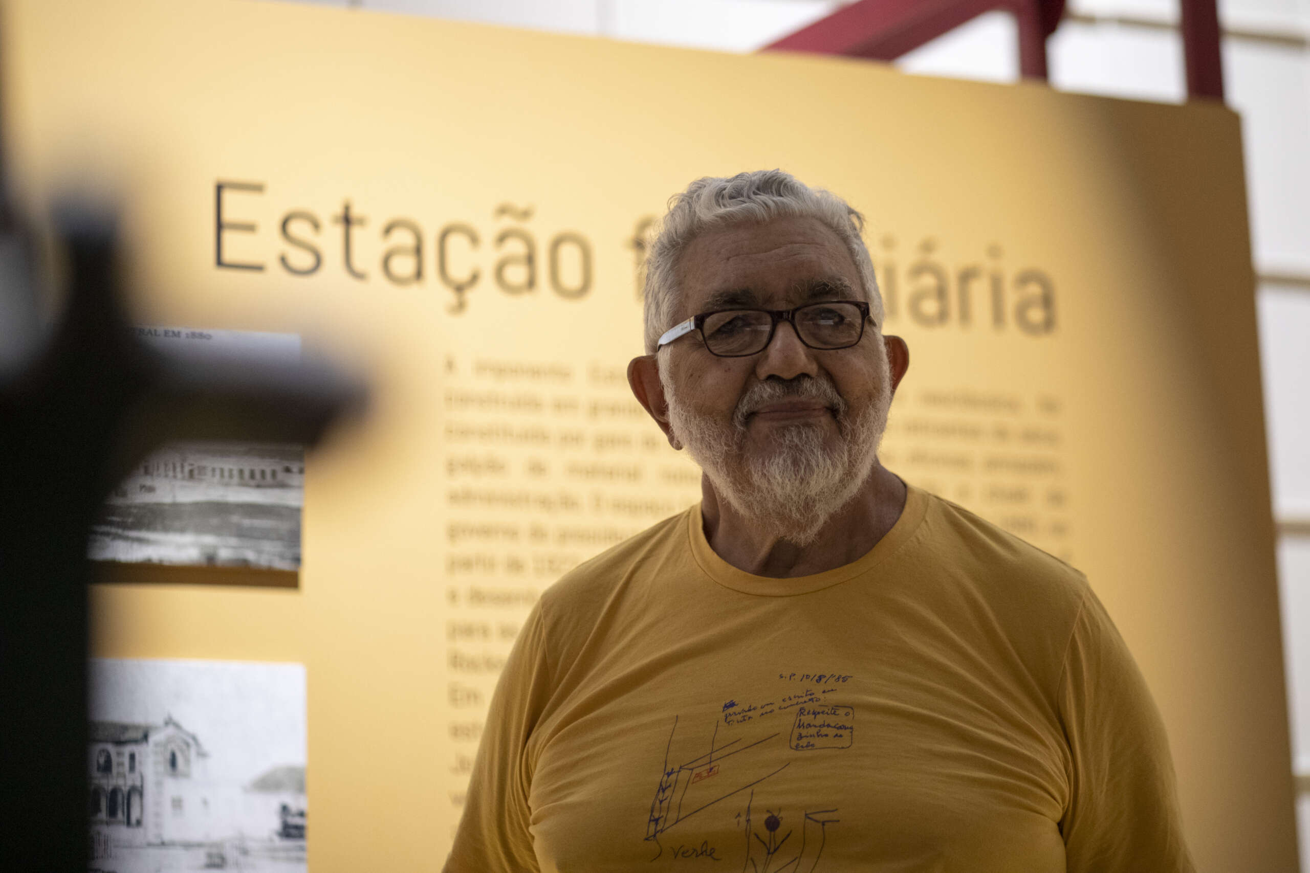 Exposição “Descartes Gadelha, ferroviário” é inaugurada na Estação Benfica do Metrofor nesta segunda (31)