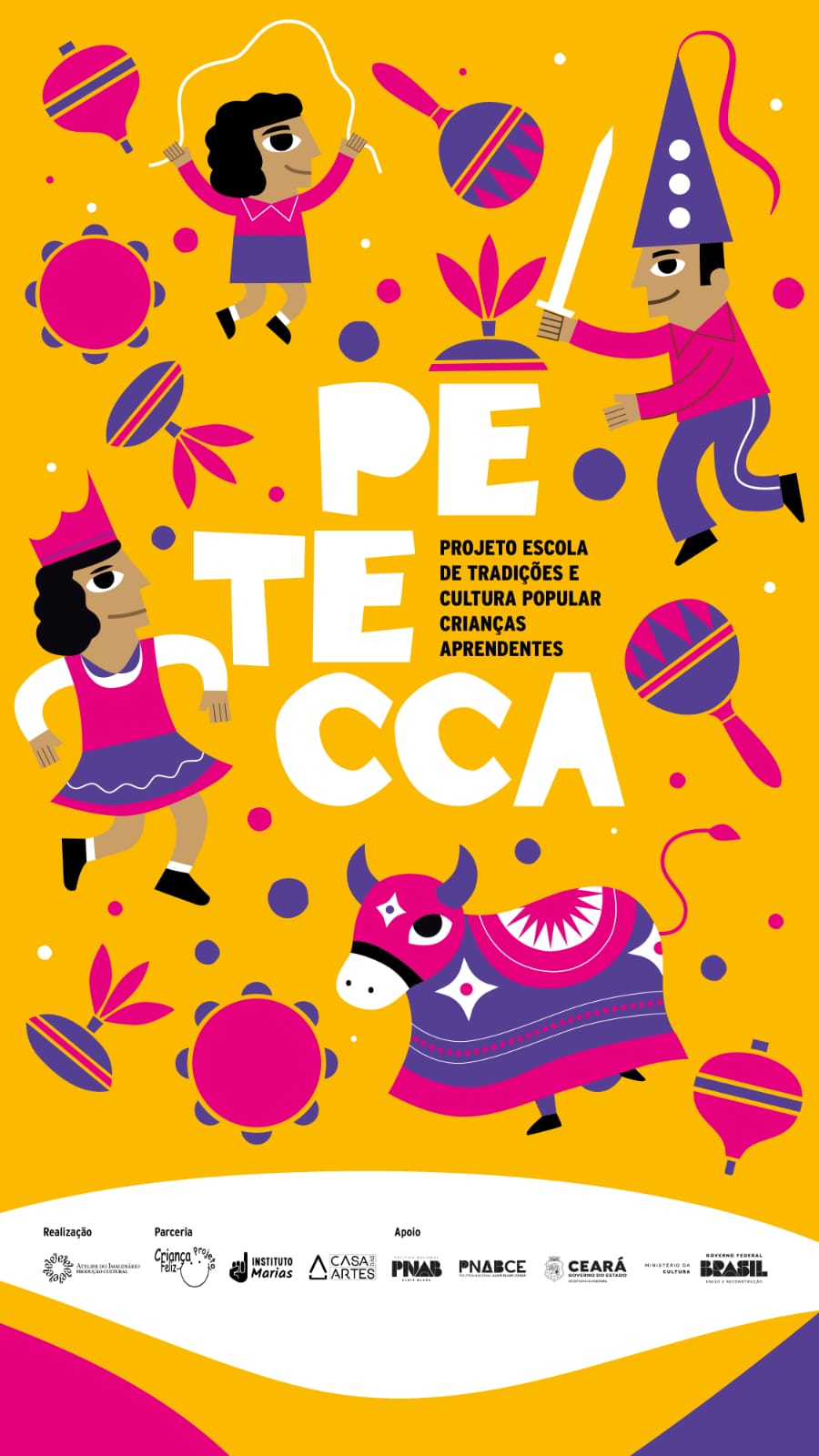 Com apoio da Secult, na próxima terça-feira (12) ocorre o Lançamento do Projeto Escola de Tradições e Cultura Popular – PETECCA