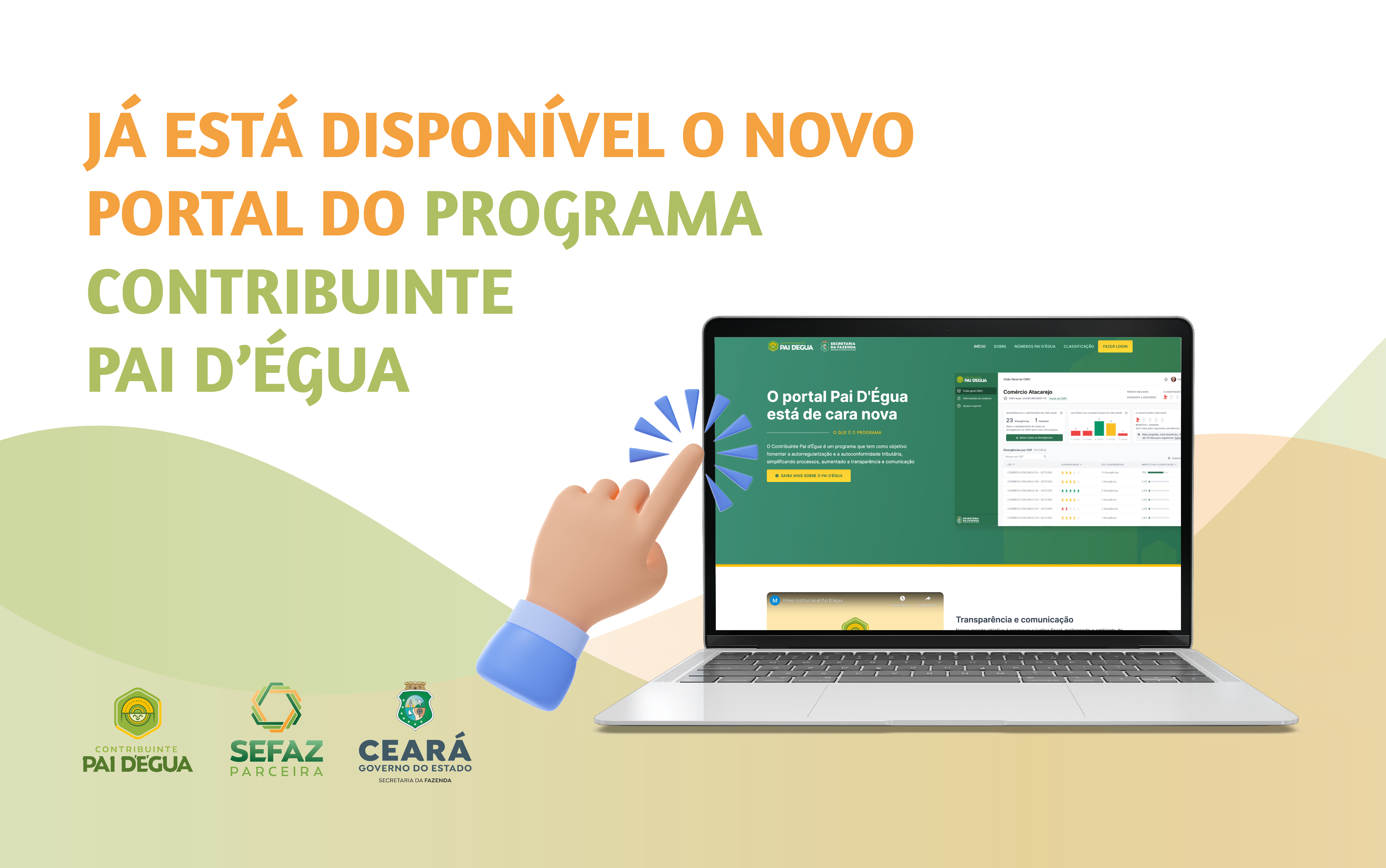Sefaz Ceará disponibiliza o portal do programa Contribuinte Pai d’Égua