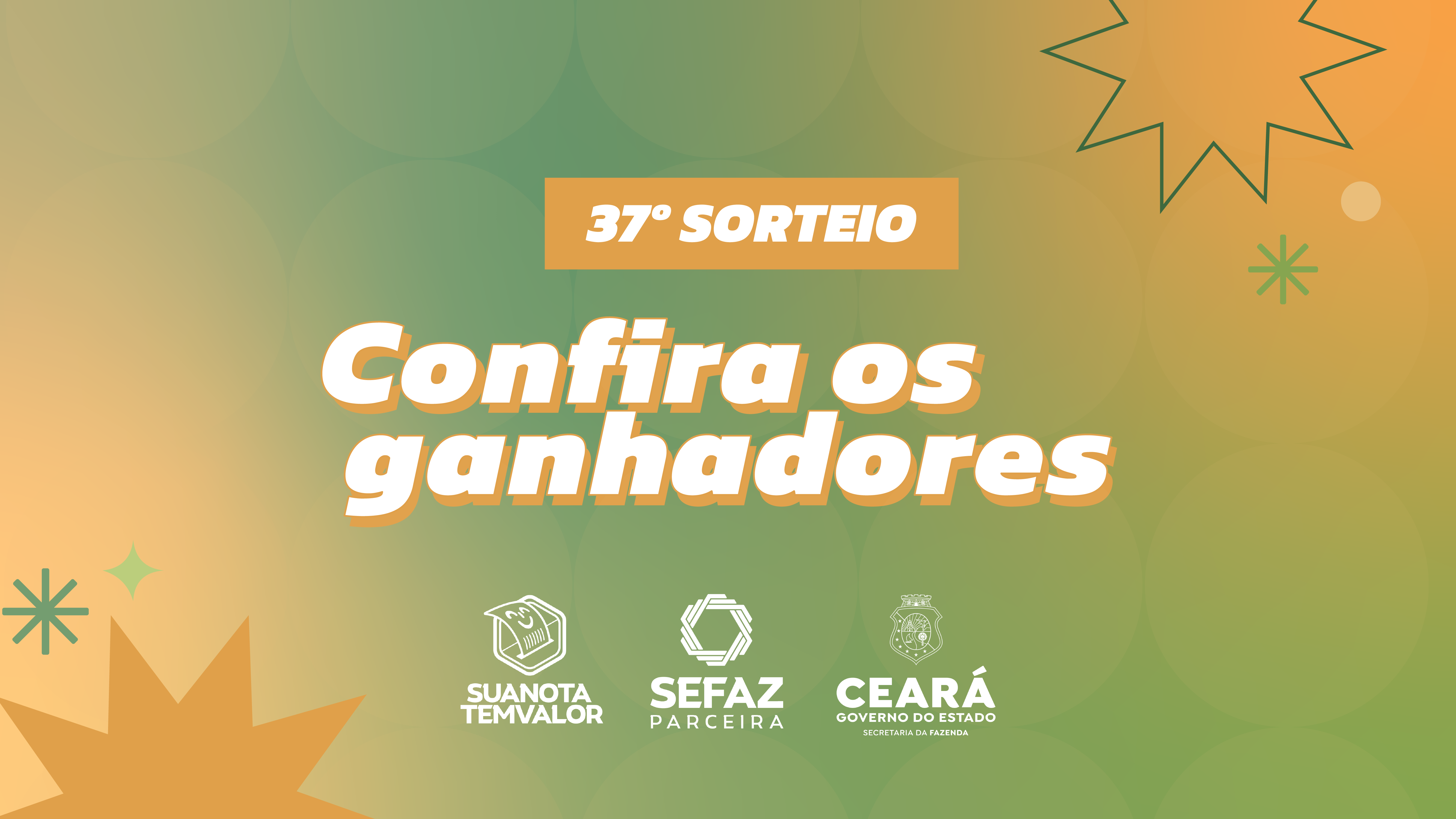 Sefaz divulga ganhadores do 37º prêmio do programa Sua Nota Tem Valor