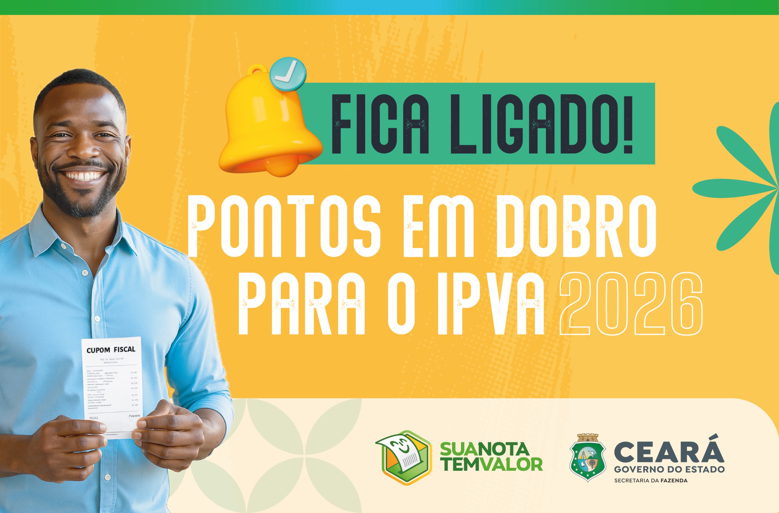 Sua Nota Tem Valor: Último mês de acúmulo de pontos para IPVA 2026 terá pontos em dobro para 5 segmentos