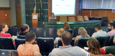 Técnicos da Cagece e Seuma assistem apresentação sobre o Rama Online