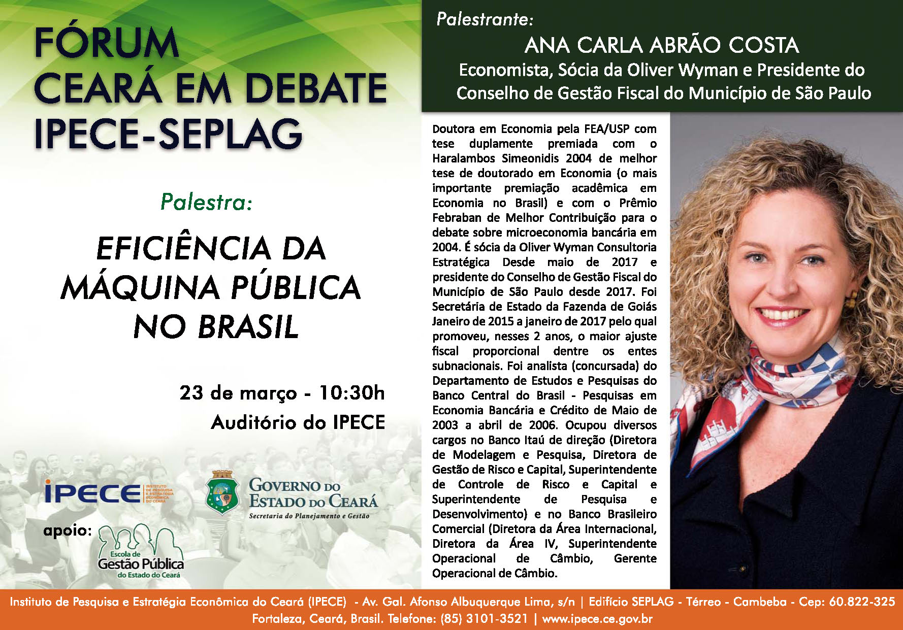 Fórum Ceará em Debate – Ipece-Seplag