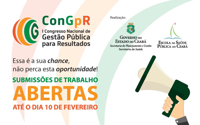Congresso Nacional de Gestão Pública para Resultados convoca para inscrição de trabalhos