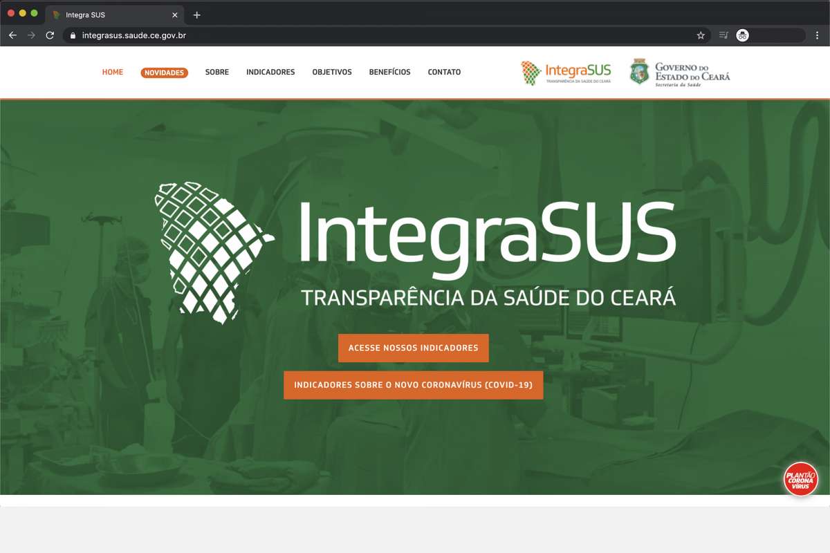 Ceará lidera ranking de transparência sobre pandemia no Brasil