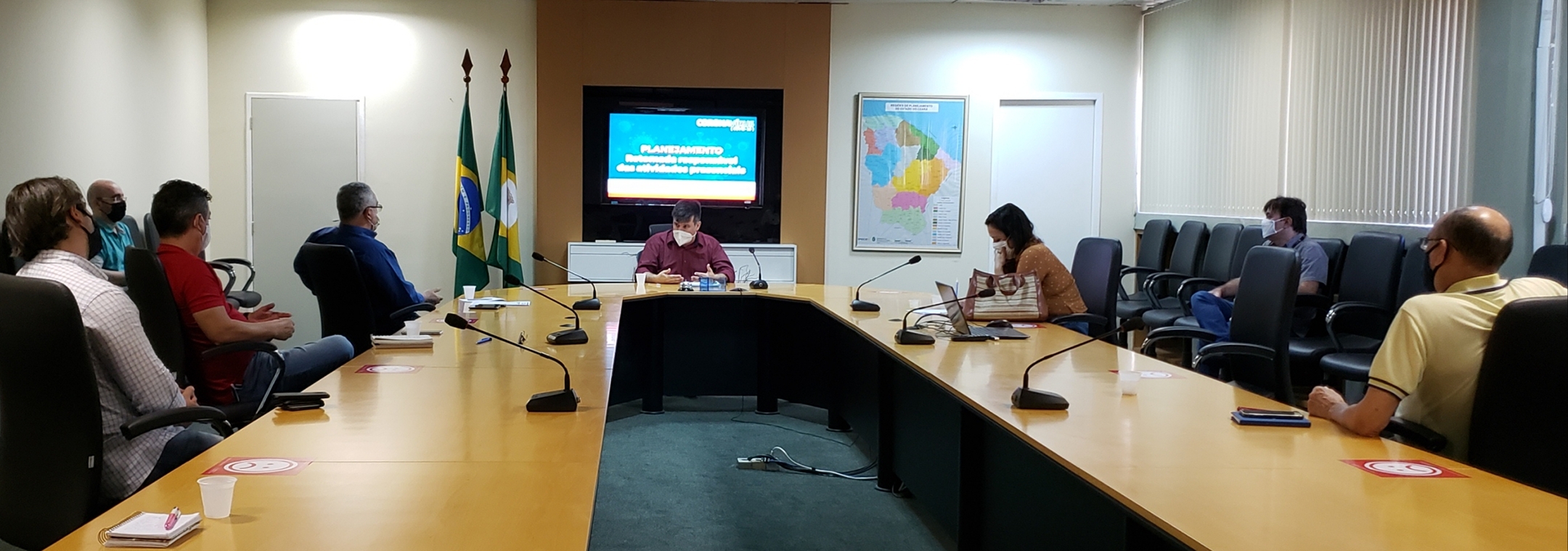 Seplag, Cidades, Ipece e CGE tratam sobre ações para o retorno ao trabalho presencial