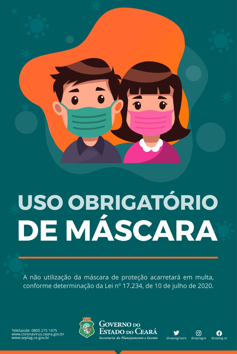 Seplag elabora campanha publicitária interna para fortalecer cuidados contra a covid-19