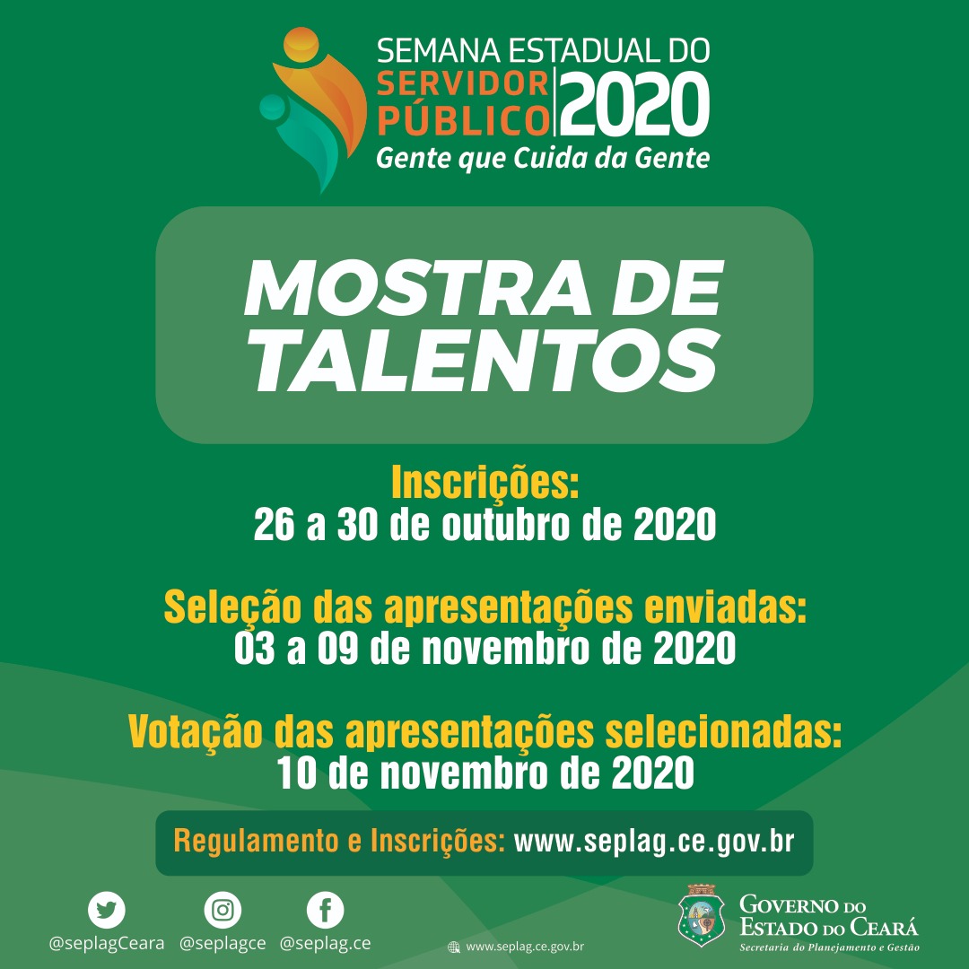 Inscrições para Mostra de Talentos da Semana do Servidor terminam dia 30