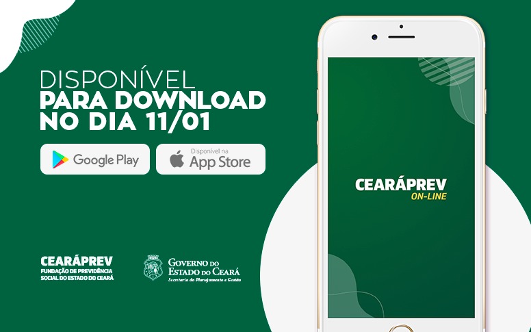 Aplicativo Cearáprev On-line estará disponível para download a partir do dia 11