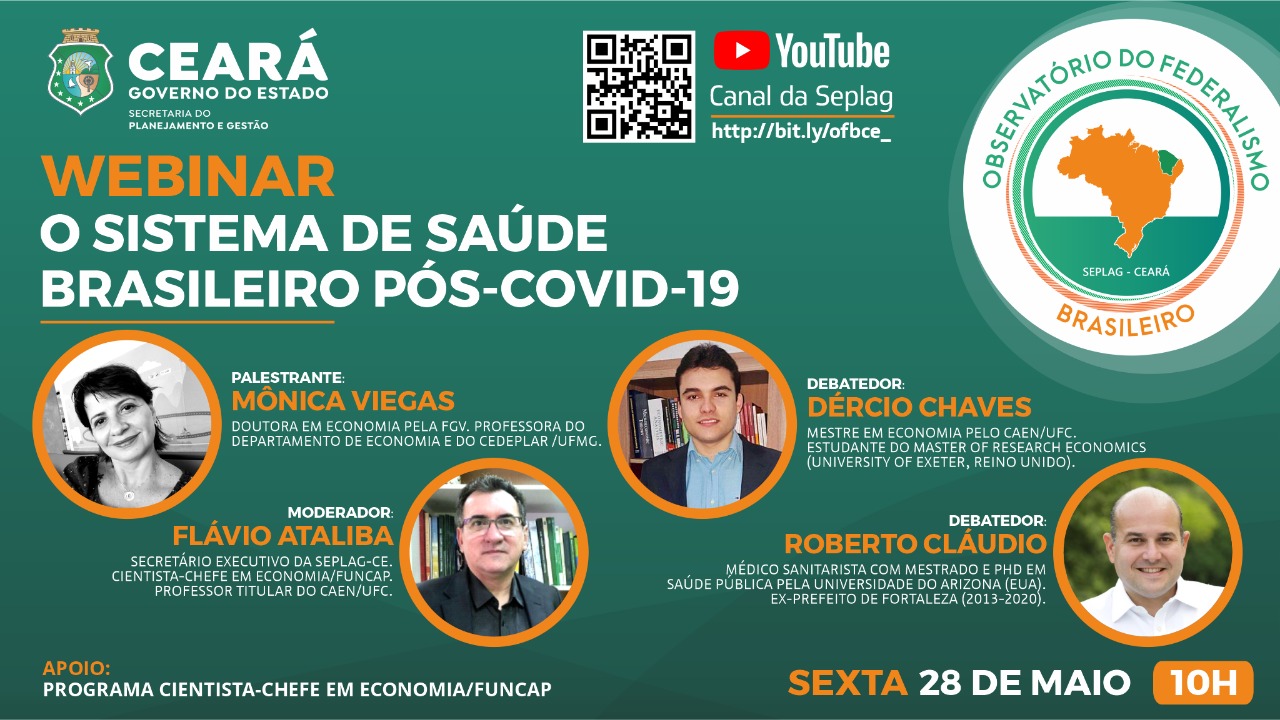 Iniciadas inscrições para o webinar O Sistema de Saúde Brasileiro Pós-Covid-19