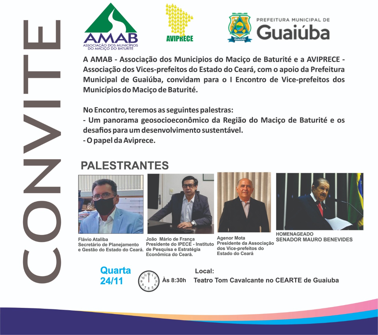 Seplag participa do I Encontro de vice-prefeitos dos municípios do Maciço de Baturité