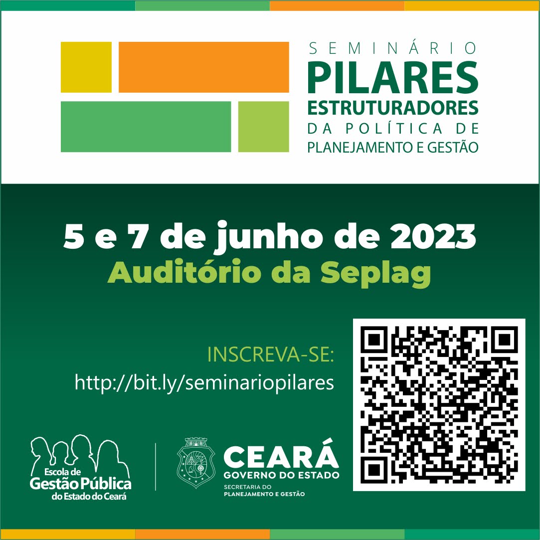 Inscrições abertas: Pilares Estruturadores da Política de Planejamento e Gestão