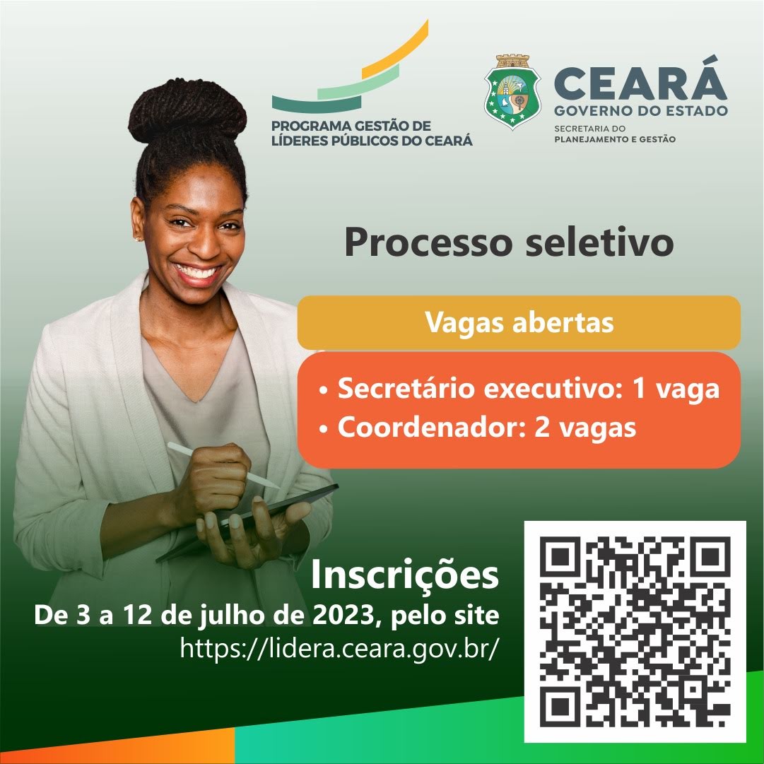 Ceará seleciona primeiros profissionais pelo Programa Gestão de Líderes Públicos