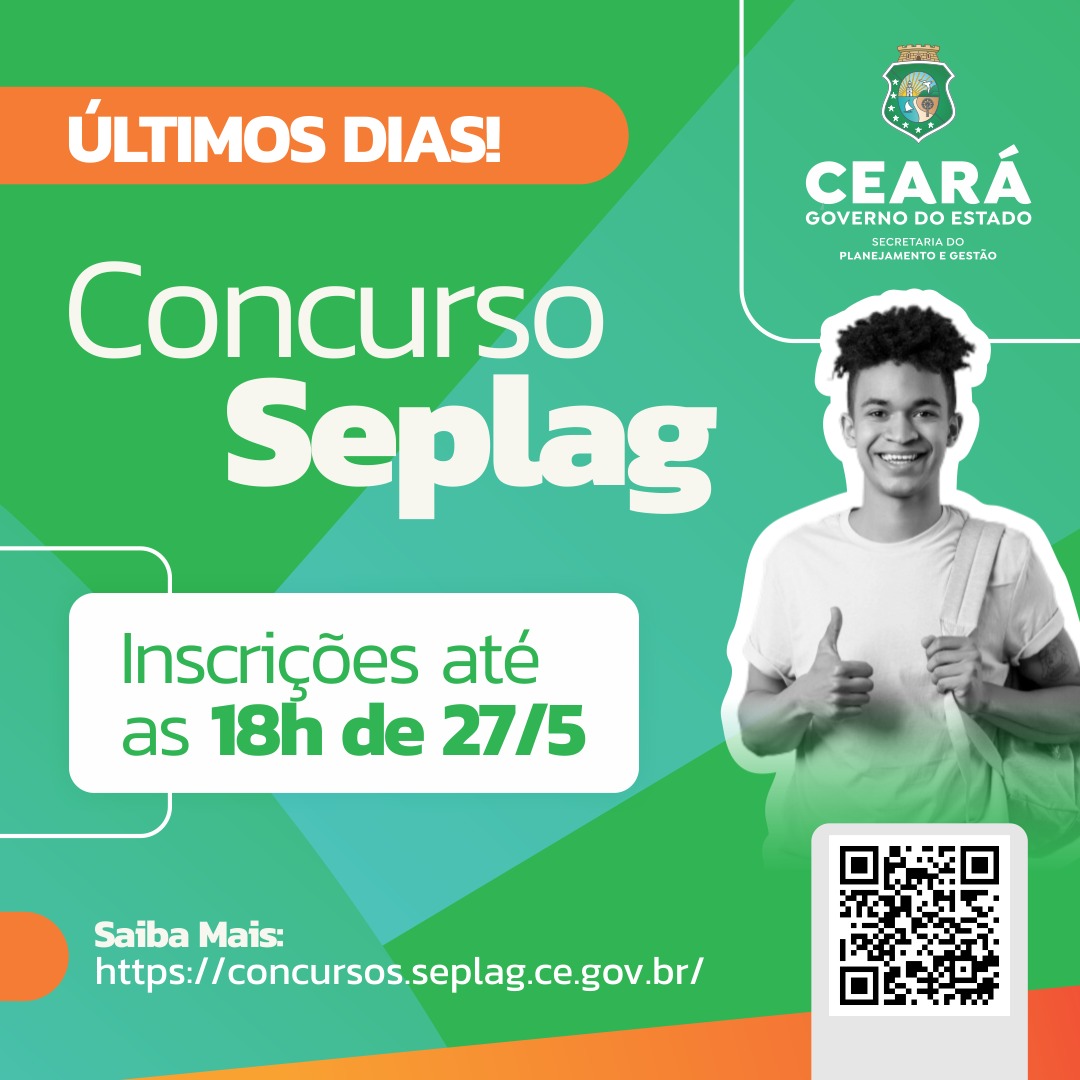 Últimos dias para se inscrever no concurso público para a Seplag