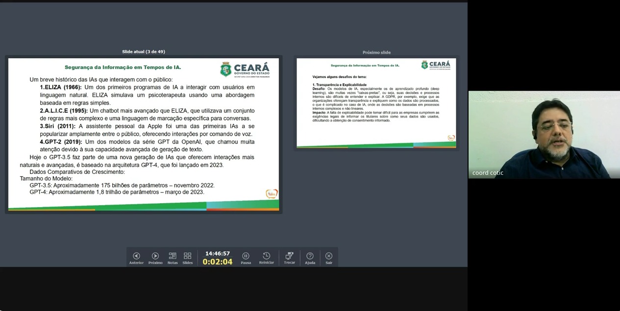 Inteligência Artificial é tema de live da Seplag