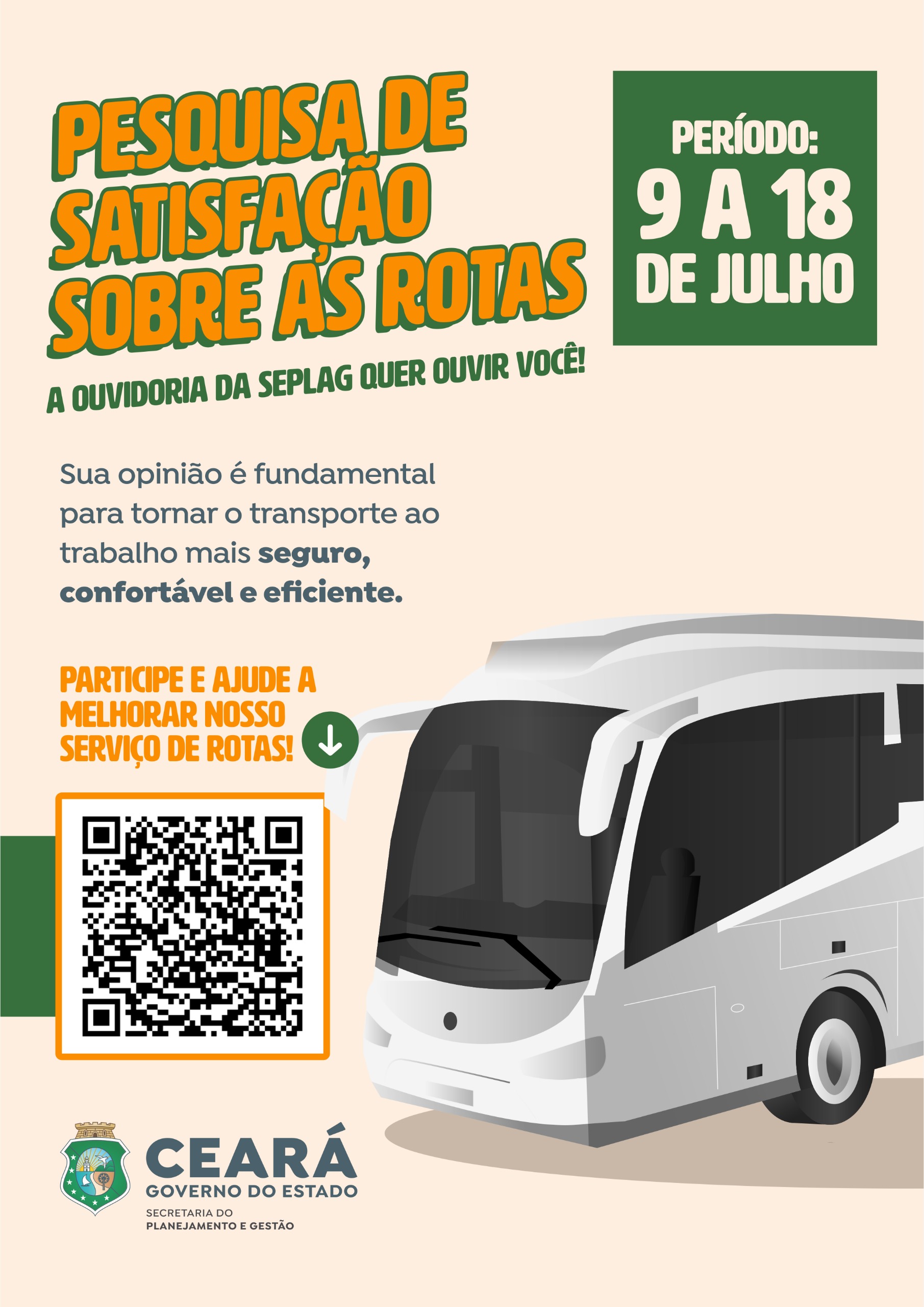 Seplag-CE lança pesquisa de satisfação para usuários das rotas de ônibus do Cambeba