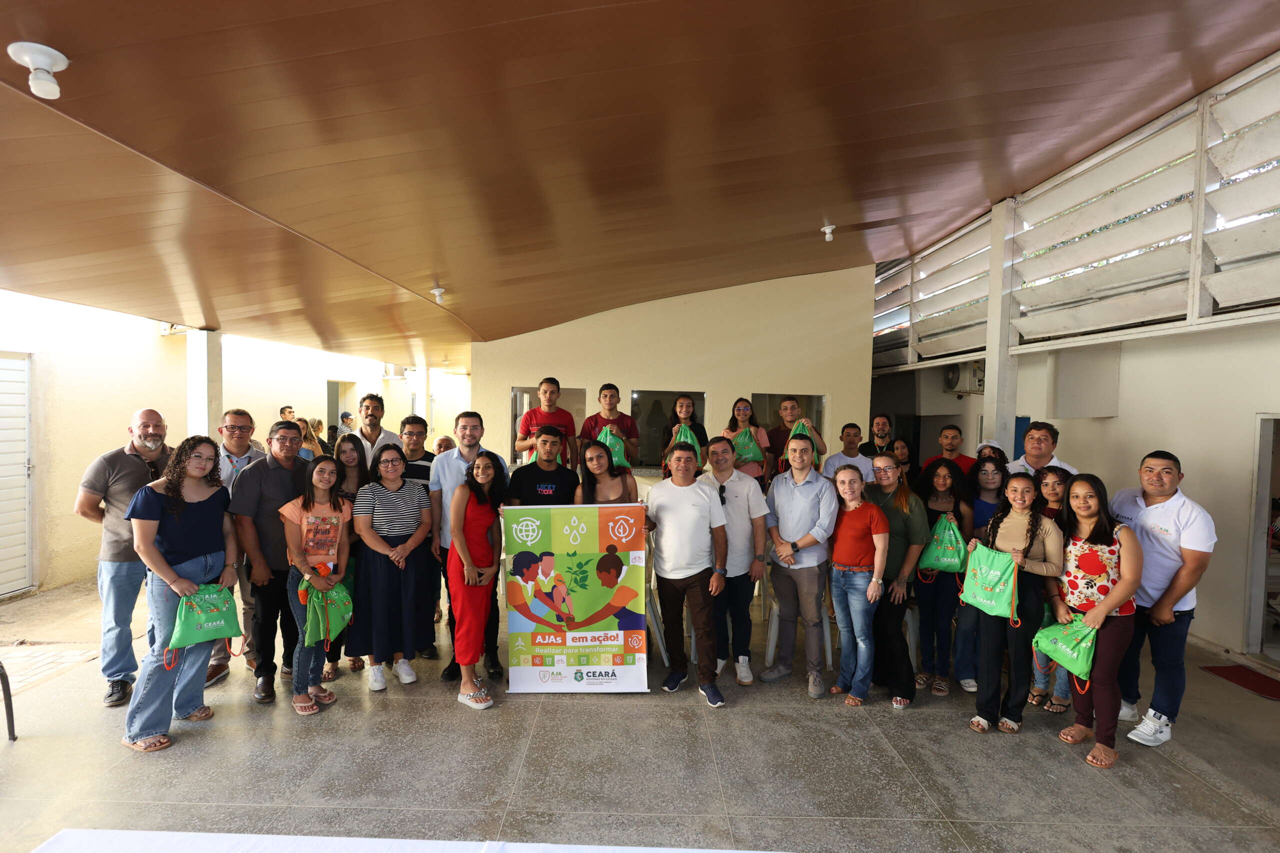 Seplag acompanha o Programa Agente Jovem Ambiental em Aratuba, Guaramiranga e Pacoti