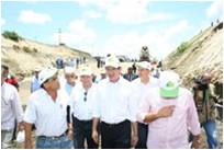 Engenheiro da SOHIDRA participa de visita à obra com o governador Cid Gomes