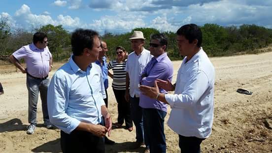Visita do Governador as obras da adutora de Jaguaretama