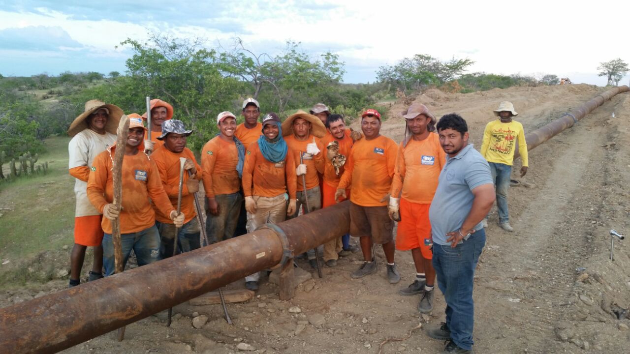 Conclusão da Montagem da Tubulação da Adutora de Jaguaretama