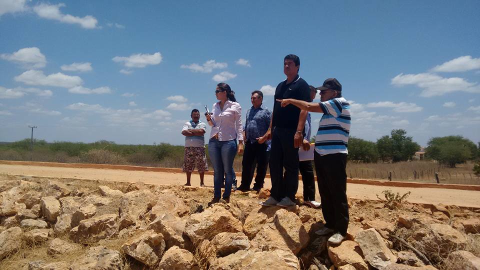 Visita ao início das obras da adutora emergencial de Independência