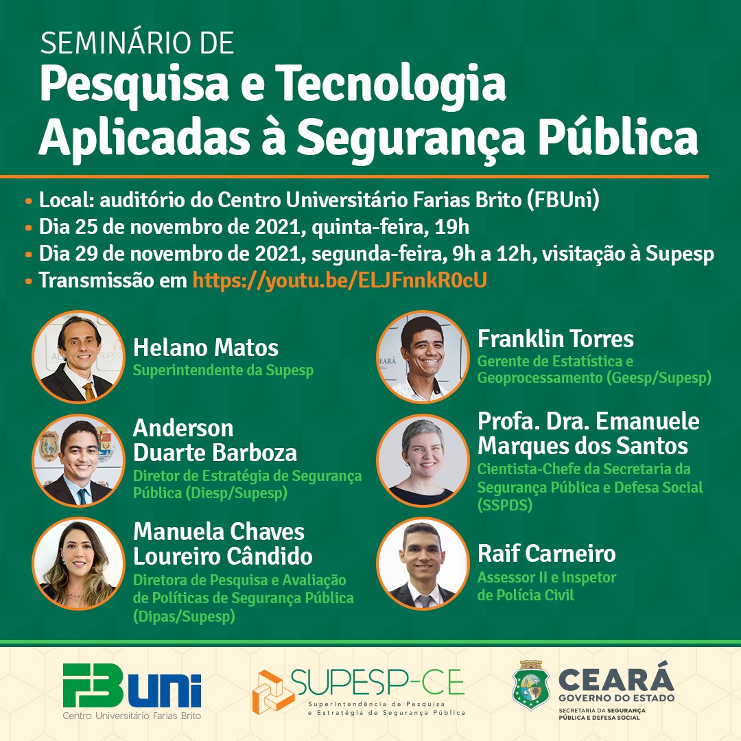 Supesp realiza I Seminário de Pesquisa e Tecnologia Aplicadas à Segurança Pública