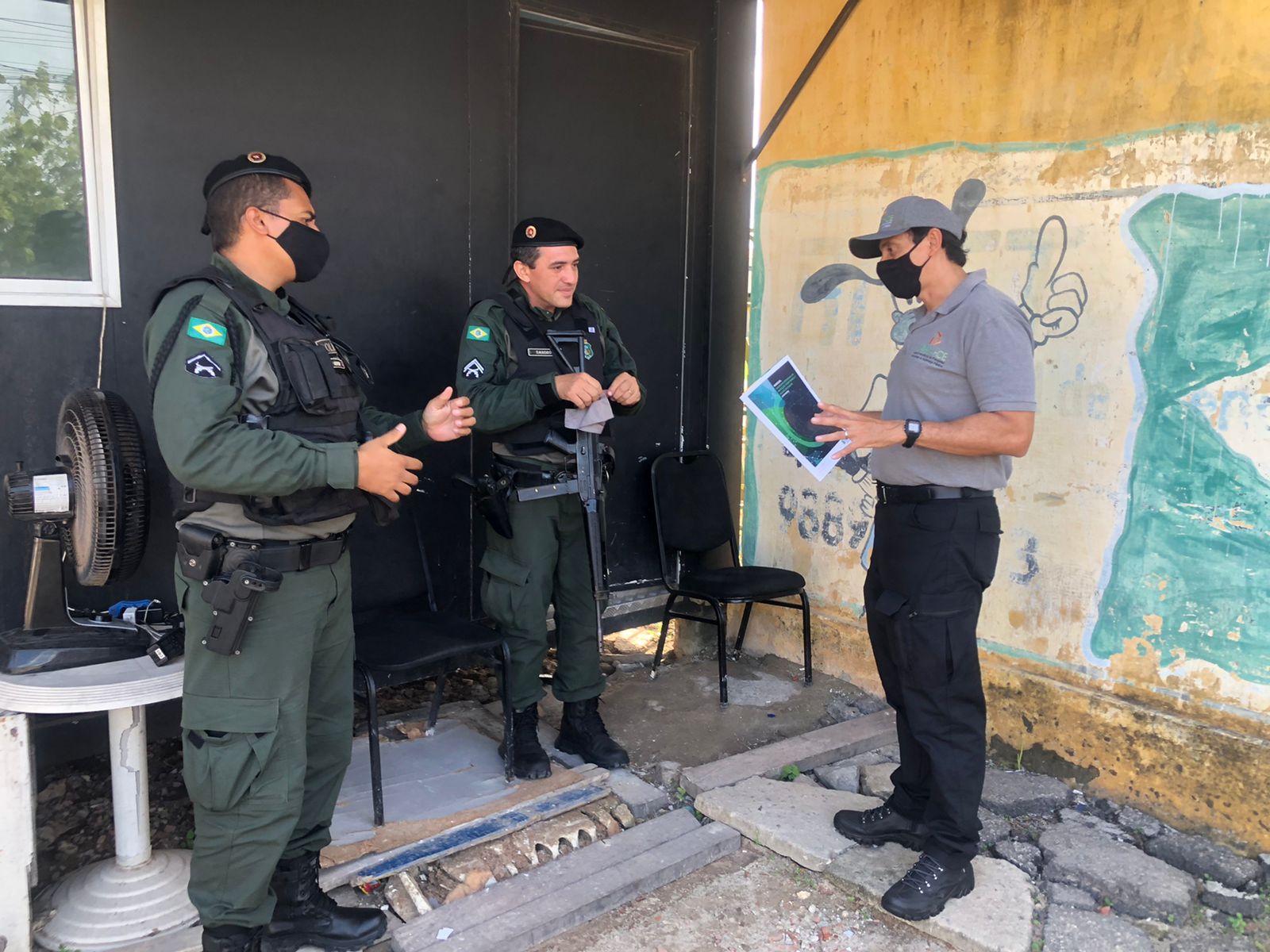 Pesquisadores da Supesp visitam bases do Proteger em Fortaleza
