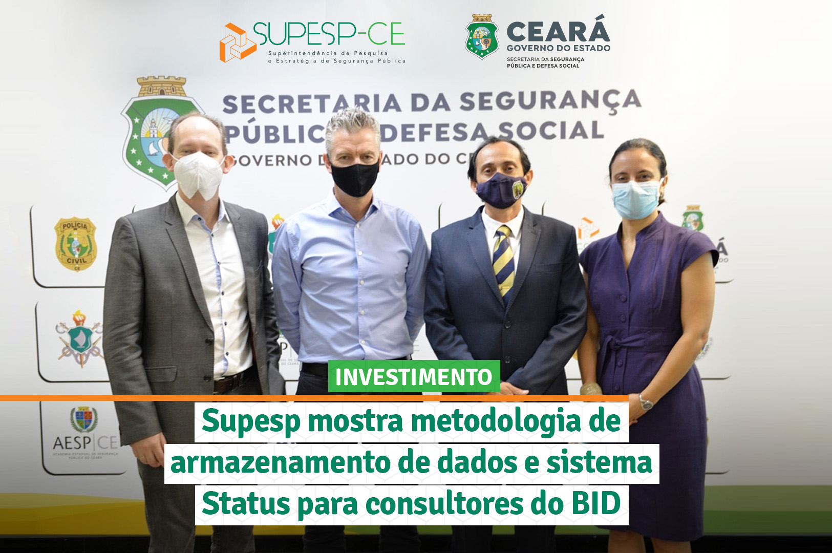 Supesp apresenta estratégias de segurança pública do Ceará para consultores do BID