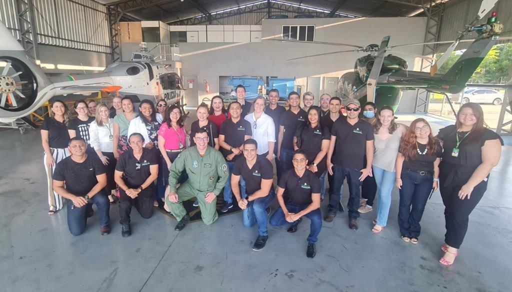 Colaboradores da Supesp realizam visita técnica à sede da Ciopaer da SSPDS em Fortaleza