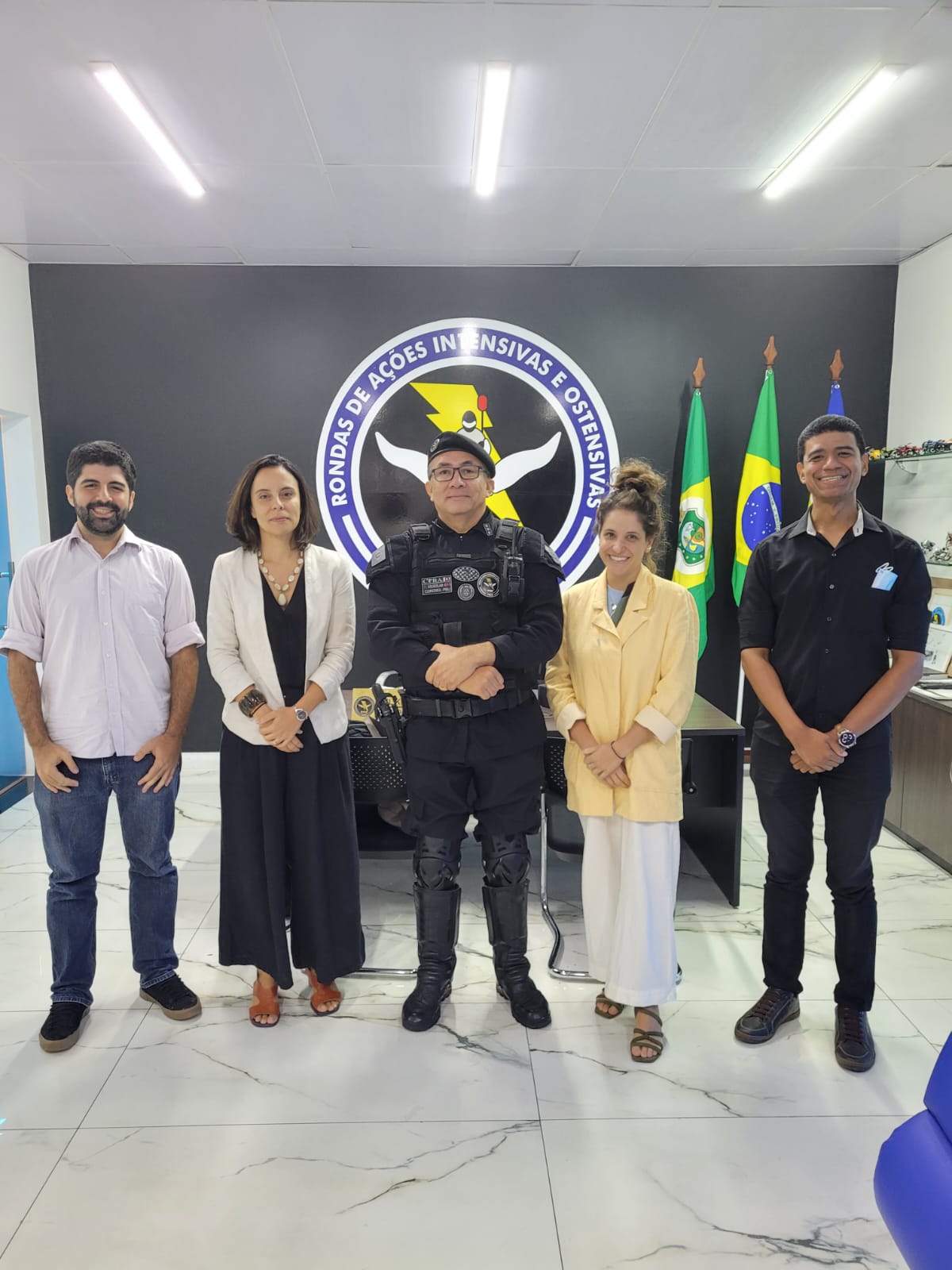 Técnicos da FGV e Supesp visitam base do CPRaio para implementação do Programa do BID