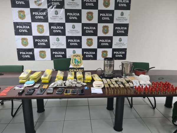 Mais de cinco toneladas de drogas foram apreendidas no Ceará em 2022