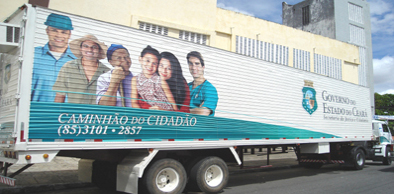 Fortaleza e mais três municípios recebem o Caminhão do Cidadão