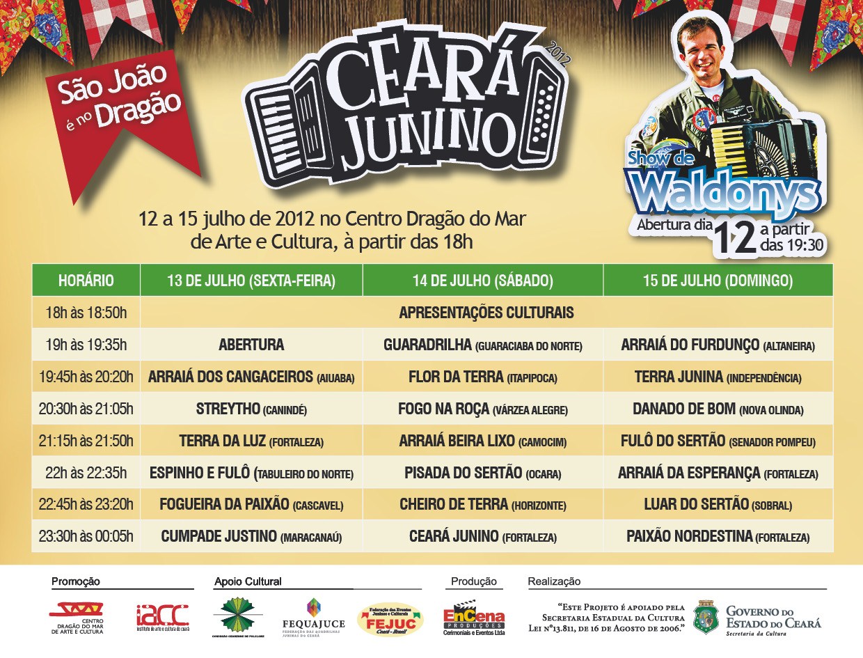 16º Festejo Ceará Junino acontece no Centro Dragão do Mar
