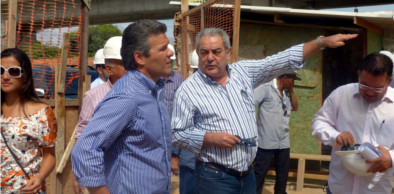Secretários da Infraestrutura e da Copa visitam obras do VLT Parangaba-Mucuripe