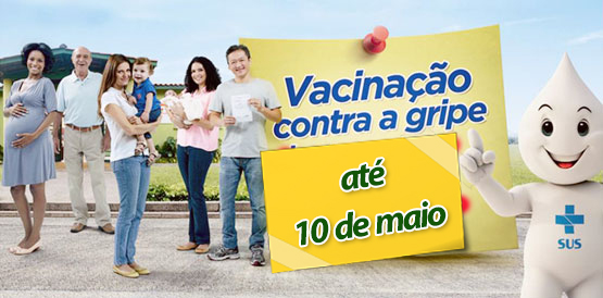 Vacinação contra gripe é prorrogada até 10 de maio