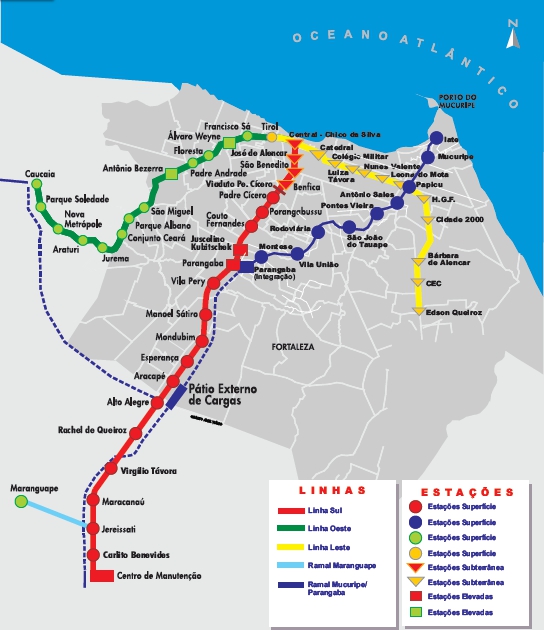 Licitação da Linha Leste do Metrô de Fortaleza já tem data marcada