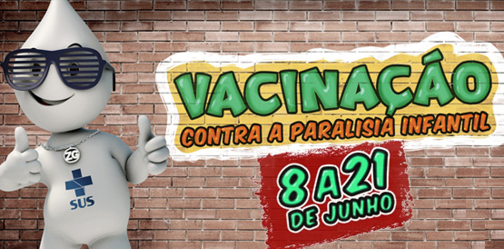 Lançamento da campanha de vacinação contra pólio acontece nesta sexta-feira (07)