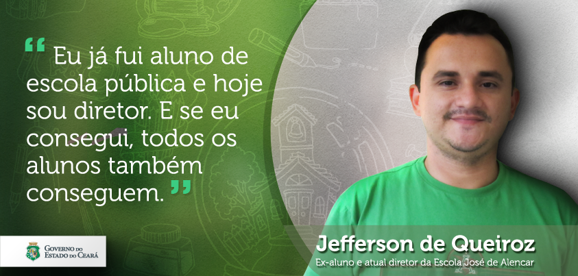 Jefferson era aluno, foi professor e agora é diretor eleito de escola pública