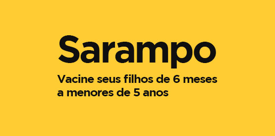 Crianças com menos de 5 anos devem ser vacinadas contra sarampo