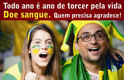 Hemoce lança campanha “Nossa torcida é pela vida. Doe sangue”.