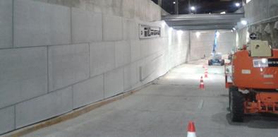 Túnel da Rogaciano Leite recebe revestimentos nas paredes
