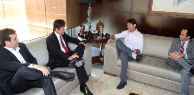 Cid Gomes recebe  governador eleito do Rio Grande do Norte