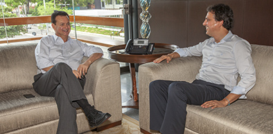 Governador recebe o ministro das Cidades para balanço de obras financiadas pelo Governo Federal