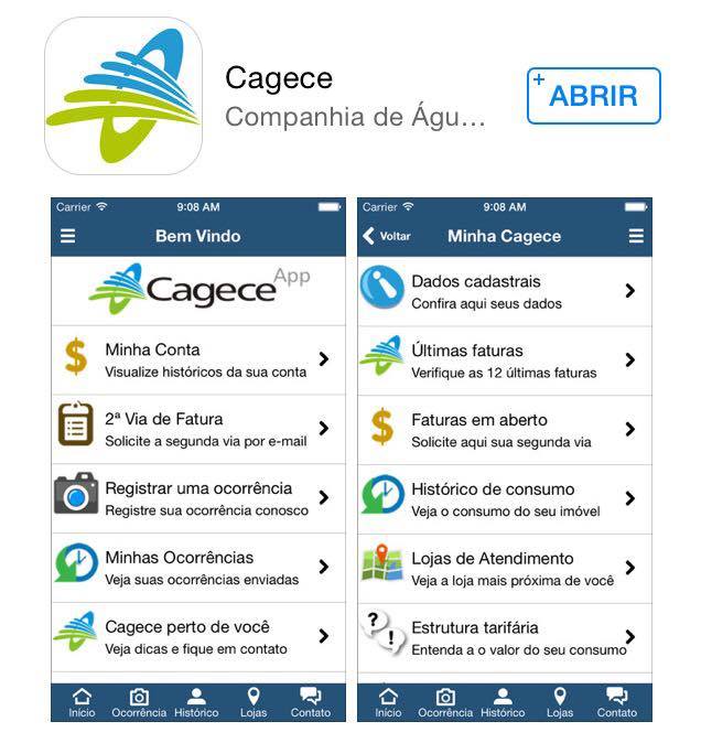 Cagece é a 1ª empresa de saneamento do Brasil a lançar aplicativo mobile