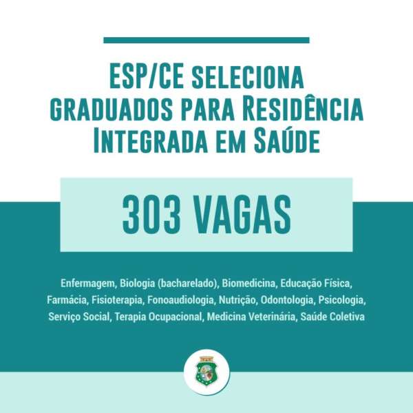 ESP/CE seleciona graduados para Residência Integrada em Saúde