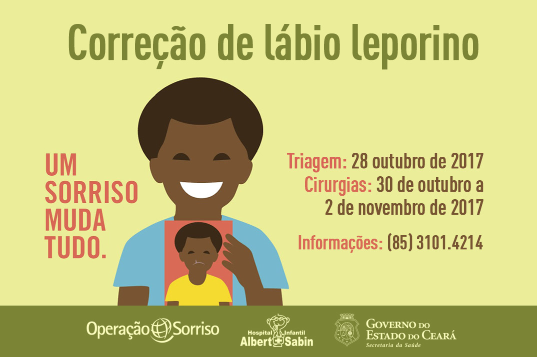 Hospital Albert Sabin recebe crianças para Operação Sorriso