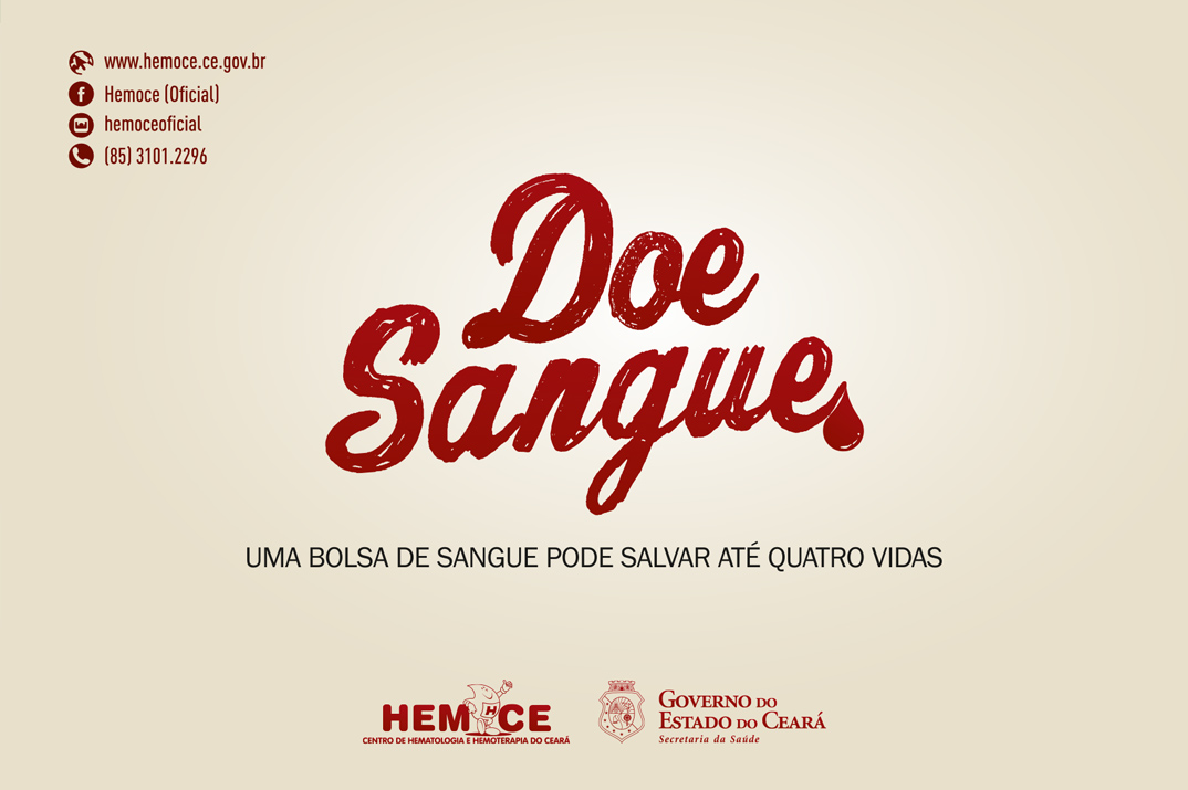 Em dois meses, Hemoce recebe mais de 19 mil doações de sangue