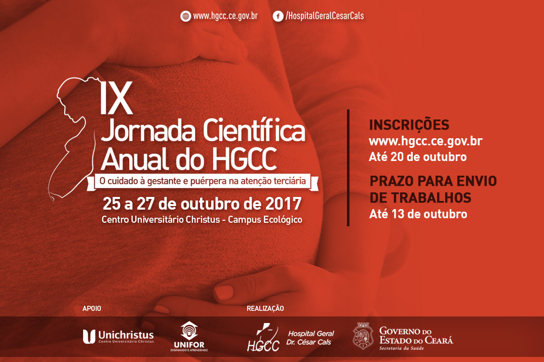 Inscrições abertas para IX Jornada Científica do Hospital Geral Dr. Cals